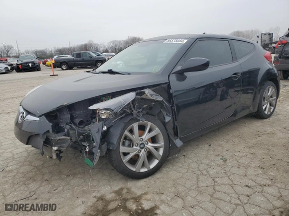 2017 Hyundai Veloster with VIN KMHTC6AD1HU311641, listed as a Copart auction lot 86575084 with 68,650 mi miles and Salvage Title. Bid and sale history available at carsss.com. Image 1.