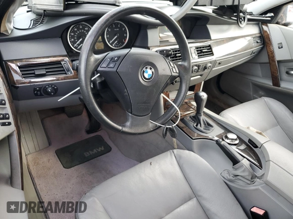 2005 BMW 5 Series 530i with VIN WBANA73505CR58495, listed as a Copart auction lot 81512884 with Not Provided miles and Clean Title. Bid and sale history available at DreamBid. Image 8.