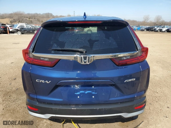2020 Honda CR-V EX-L with VIN 5J6RW2H87LA011551, listed as a Copart auction lot 48829545 with 29,341 mi miles and Salvage Title. Bid and sale history available at carsss.com. Image 6.
