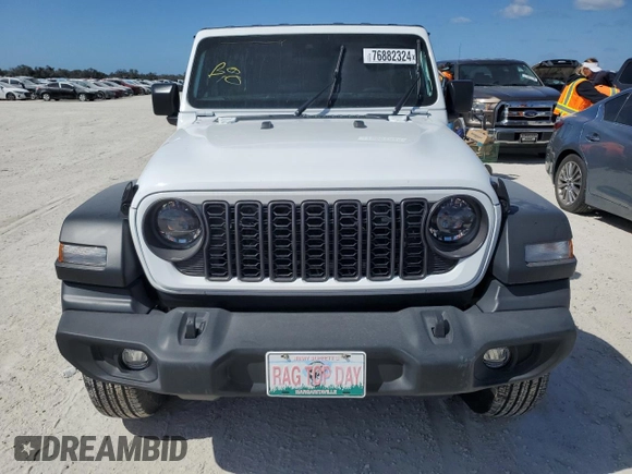 2024 Jeep Wrangler Sport with VIN 1C4PJXAG9RW124892, listed as a Copart auction lot 76882324 with Not provided miles and Salvage title. Bid and sale history available at DreamBid. Image 5.