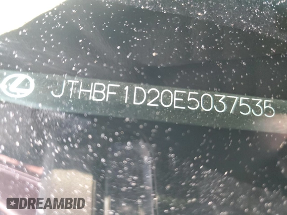 2014 Lexus IS 250 z VIN JTHBF1D20E5037535, wystawiony jako Copart lot #57804695 z przebiegiem 91 850 mil mil oraz Szkoda całkowita • Salvage title. Historia ofert i sprzedaży dostępna na DreamBid. Obrazek 13.