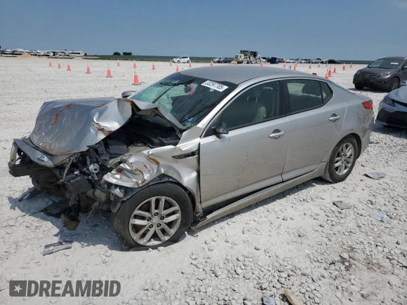 2013 Kia Optima LX with VIN KNAGM4A75D5375586, listed as a Copart auction lot 53297705 with Not Provided miles and Salvage Title. Bid and sale history available at carsss.com. Image 1.