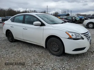 2015 Nissan Sentra S with VIN 3N1AB7AP5FY280728, listed as a Copart auction lot 47816905 with 136,301 mi miles and Salvage Title. Bid and sale history available at carsss.com. Image 4.