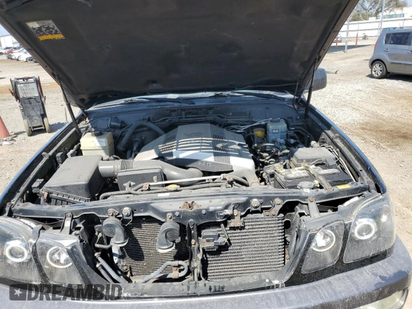 2006 Lexus LX 470 z VIN JTJHT00W264004516, wystawiony jako Copart lot #72607504 z przebiegiem 220 156 mil mil oraz Czysty tytuł • Clean title. Historia ofert i sprzedaży dostępna na DreamBid. Obrazek 12.