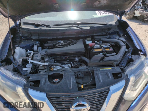 2017 Nissan Rogue S with VIN JN8AT2MV6HW013152, listed as a Copart auction lot 59720365 with 86,825 mi miles and Salvage title. Bid and sale history available at DreamBid. Image 12.
