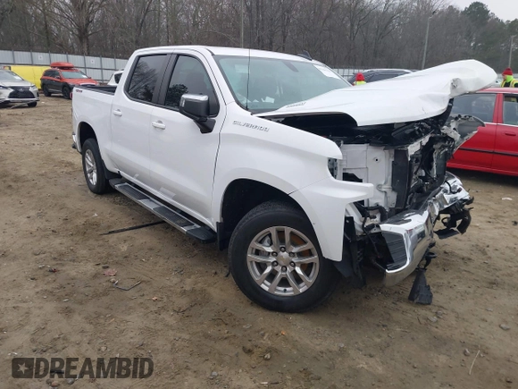 2021 Chevrolet Silverado 1500 LT with VIN 3GCUYDET7MG349971, listed as a IAAI auction lot 41186168 with 48,335 mi miles. Bid and sale history available at carsss.com. Image 1.