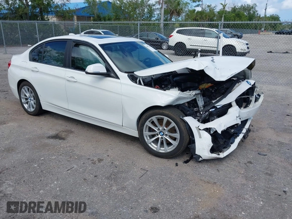 2017 BMW 3 Series 320i with VIN WBA8E1G3XHNU15820, listed as a IAAI auction lot 41972367 with 74,181 mi miles and . Bid and sale history available at carsss.com. Image 1.