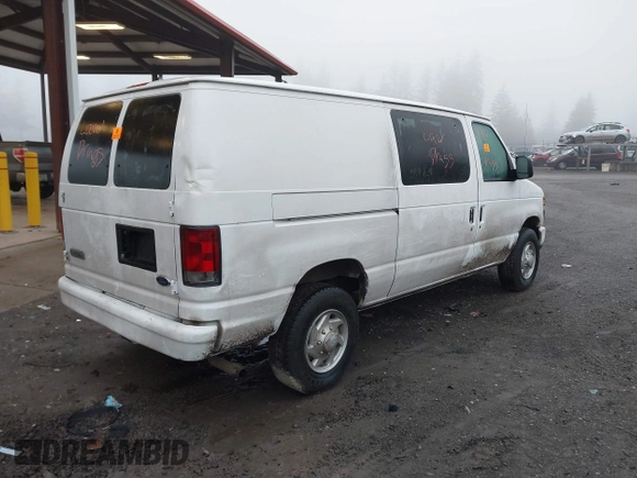 2008 Ford Econoline Cargo Commercial with VIN 1FTNE24W68DA69863, listed as a IAAI auction lot 41348482 with 201,116 mi miles and . Bid and sale history available at carsss.com. Image 4.