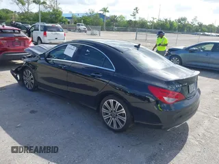 2018 Mercedes-Benz CLA 250 with VIN WDDSJ4GB3JN631517, listed as a IAAI auction lot 42503407 with 45,579 mi miles and . Bid and sale history available at DreamBid. Image 3.
