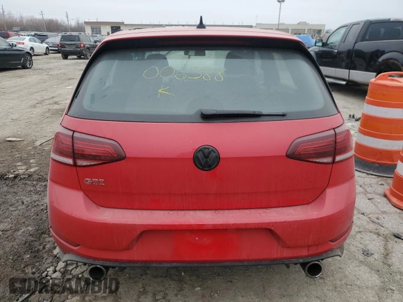 2020 Volkswagen Golf GTI S with VIN 3VW6T7AU0LM006388, listed as a Copart auction lot 41714844 with 42,077 mi miles. Bid and sale history available at carsss.com. Image 6.