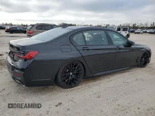2022 BMW 7 Series 750i xDrive with VIN WBA7U2C08NCJ21887, listed as a Copart auction lot 86499504 with Not provided miles and Non repairable. Bid and sale history available at DreamBid. Image 3.