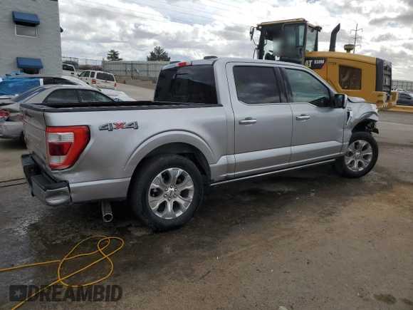 2023 Ford F-150 XL with VIN 1FTFW1E50PFC07580, listed as a Copart auction lot 45456725 with 32,025 mi miles and Salvage Title. Bid and sale history available at carsss.com. Image 3.
