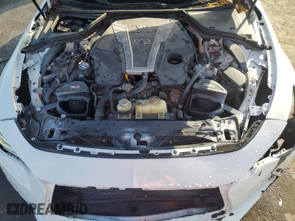2017 Infiniti Q60 Sport with VIN JN1EV7EK5HM362892, listed as a Copart auction lot 54776955 with 110,430 mi miles and Salvage Title. Bid and sale history available at DreamBid. Image 11.