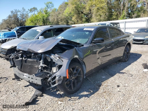 2022 Dodge Charger SXT with VIN 2C3CDXBG7NH141420, listed as a Copart auction lot 48707435 with 52,533 mi miles and Non Repairable. Bid and sale history available at carsss.com. Image 1.