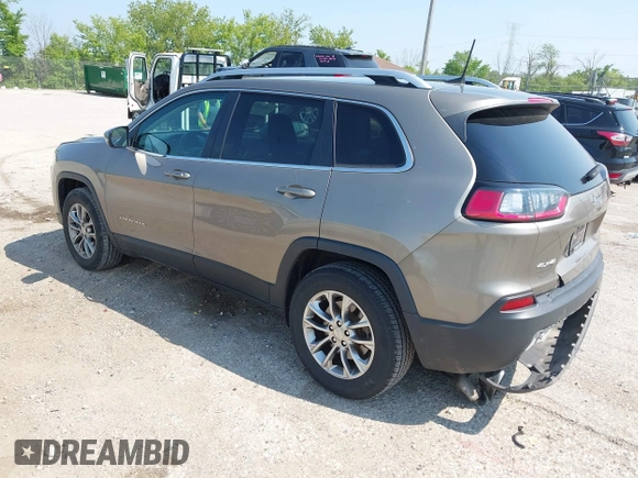 2019 Jeep Cherokee Latitude Plus with VIN 1C4PJMLN8KD148533, listed as a IAAI auction lot 42480637 with 63,473 mi miles and . Bid and sale history available at DreamBid. Image 3.