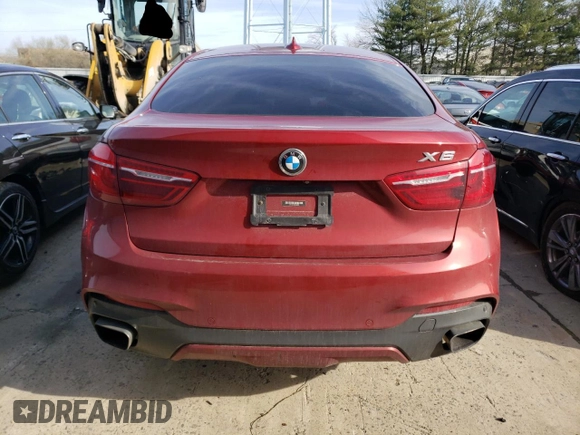 2017 BMW X6 xDrive35i with VIN 5UXKU2C33H0U29884, listed as a Copart auction lot 46465493 with 85,652 mi miles. Bid and sale history available at carsss.com. Image 6.