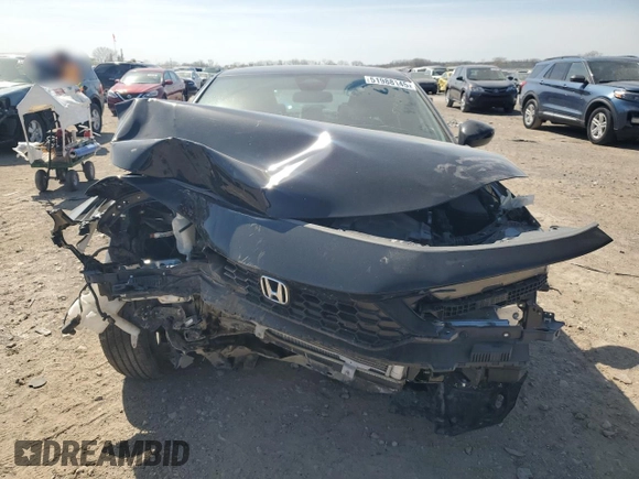 2025 Honda Civic Sport with VIN 2HGFE2F52SH509601, listed as a Copart auction lot 51988145 with 3,577 mi miles and Salvage title. Bid and sale history available at DreamBid. Image 5.