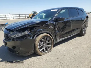 2024 Acura MDX w/A-Spec Package z VIN 5J8YE1H03RL021808, wystawiony jako Copart lot #55899795 z przebiegiem 16 705 mil mil oraz Szkoda całkowita • Salvage title. Historia ofert i sprzedaży dostępna na DreamBid. Obrazek 1.