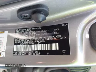 2020 Lexus NX 300 F Sport with VIN JTJJARBZXL2171569, listed as a IAAI auction lot 42700729 with 60,200 mi miles and . Bid and sale history available at DreamBid. Image 9.