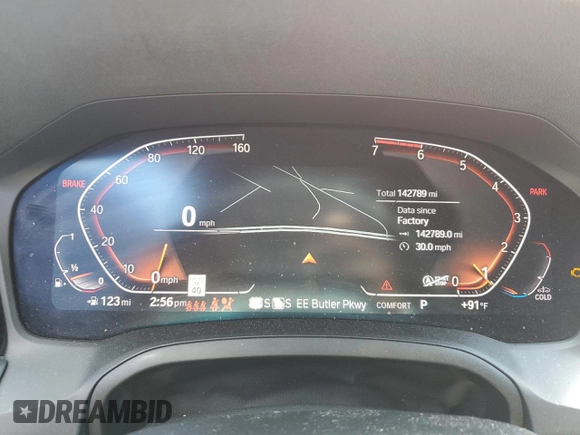 2019 BMW 3 Series 330i with VIN WBA5R1C51KFH18066, listed as a Copart auction lot 60600665 with 142,789 mi miles and Salvage title. Bid and sale history available at DreamBid. Image 9.