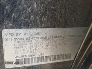 2014 Audi A4 Premium Plus with VIN WAUEFAFLXEN015186, listed as a Copart auction lot 81323784 with 80,198 mi miles and Salvage Title. Bid and sale history available at carsss.com. Image 13.