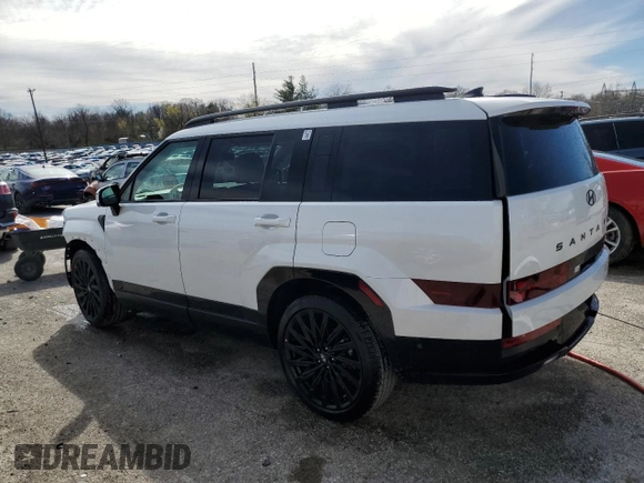 2025 Hyundai Santa Fe Calligraphy z VIN 5NMP54GL8SH116265, wystawiony jako Copart lot #49860135 z przebiegiem 1 089 mil mil oraz Szkoda całkowita • Salvage title. Historia ofert i sprzedaży dostępna na DreamBid. Obrazek 2.