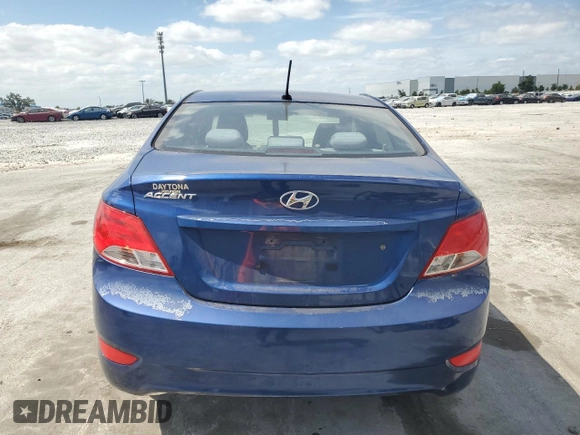 2015 Hyundai Accent GLS with VIN KMHCT4AE7FU935471, listed as a Copart auction lot 55411435 with 87,243 mi miles and Salvage Title. Bid and sale history available at DreamBid. Image 6.