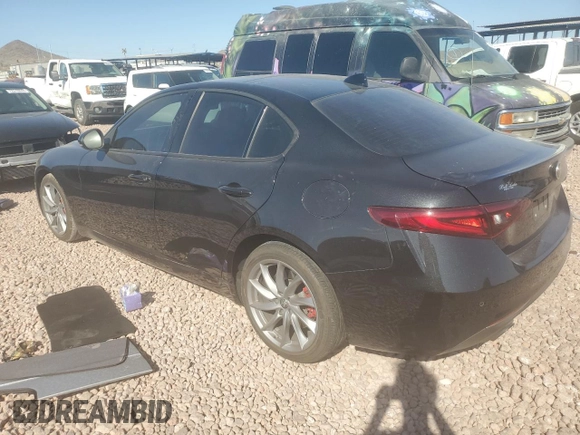 2022 Alfa Romeo Giulia with VIN ZARFAMAN1N7662764, listed as a Copart auction lot 73142704 with Not provided miles and Salvage title. Bid and sale history available at DreamBid. Image 2.