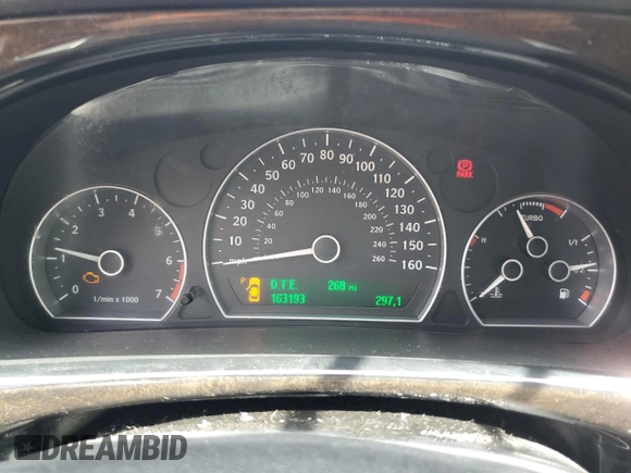 2007 Saab 9-5 Aero with VIN YS3EH49G873518557, listed as a Copart auction lot 52631455 with 163,193 mi miles and Salvage Title. Bid and sale history available at carsss.com. Image 9.
