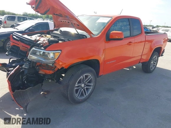 2021 Chevrolet Colorado 2WD Work Truck z VIN 1GCHSBEA9M1154037, wystawiony jako IAAI lot #42084993 z przebiegiem 41 710 mil mil oraz . Historia ofert i sprzedaży dostępna na DreamBid. Obrazek 2.