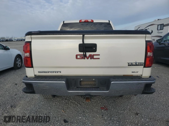 2014 GMC Sierra 1500 SLT with VIN 3GTU2VEC0EG375367, listed as a Copart auction lot 52339505 with 206,855 mi miles and Salvage Title. Bid and sale history available at DreamBid. Image 6.