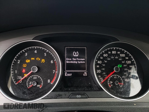2017 Volkswagen Golf S z VIN 3VW017AU8HM518581, wystawiony jako Copart lot #43422265 z przebiegiem 82 307 mil mil oraz Szkoda całkowita • Salvage title. Historia ofert i sprzedaży dostępna na DreamBid. Obrazek 9.