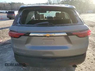 2023 Chevrolet Traverse LS with VIN 1GNEVFKW5PJ211038, listed as a Copart auction lot 84818334 with 21,620 mi miles and Clean Title. Bid and sale history available at carsss.com. Image 6.