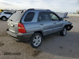 2005 Kia Sportage LX with VIN KNDJF723557124458, listed as a Copart auction lot 87089674 with Not Provided miles and Salvage Title. Bid and sale history available at carsss.com. Image 3.