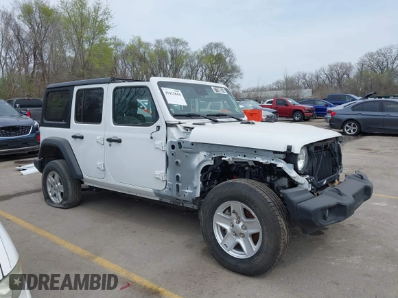 2024 Jeep Wrangler Sport S with VIN 1C4PJXDN7RW243762, listed as a IAAI auction lot 41912844 with 18,935 mi miles and . Bid and sale history available at DreamBid. Image 14.