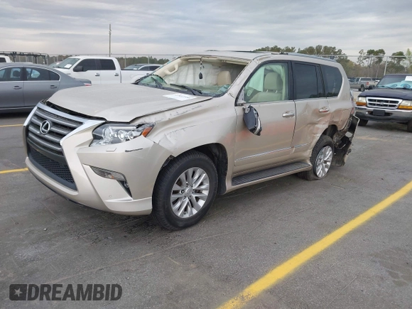 2015 Lexus GX 460 with VIN JTJBM7FX4F5100492, listed as a IAAI auction lot 41857586 with 109,534 mi miles and . Bid and sale history available at carsss.com. Image 2.