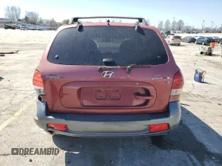 2005 Hyundai Santa Fe GLS with VIN KM8SC13D05U968258, listed as a Copart auction lot 48383205 with 190,131 mi miles and Salvage Title. Bid and sale history available at carsss.com. Image 6.