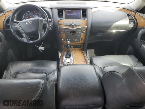 2013 Infiniti QX56 with VIN JN8AZ2NF3D9550303, listed as a Copart auction lot 57771745 with 137,866 mi miles and Salvage title. Bid and sale history available at DreamBid. Image 8.