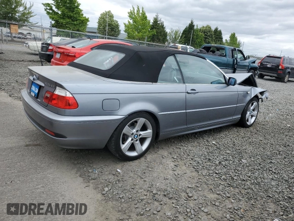 2005 BMW 3 Series 325Ci z VIN WBABW33435PL35773, wystawiony jako Copart lot #60753975 z przebiegiem Nie podano mil oraz Szkoda całkowita • Salvage title. Historia ofert i sprzedaży dostępna na DreamBid. Obrazek 3.