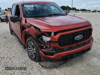 2023 Ford F-150 XL with VIN 1FTEW1CP9PKE72490, listed as a Copart auction lot 60045635 with 10,318 mi miles and Salvage title. Bid and sale history available at DreamBid. Image 13.