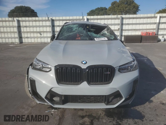 2023 BMW X4 M with VIN 5YM23EC00P9S11365, listed as a Copart auction lot 83022114 with 15,151 mi miles and Non Repairable. Bid and sale history available at carsss.com. Image 5.