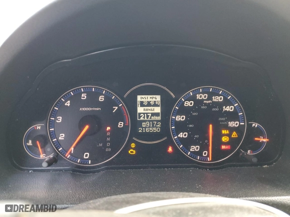 2007 Acura TSX Navi with VIN JH4CL96997C014372, listed as a Copart auction lot 48029165 with 216,550 mi miles and Salvage Title. Bid and sale history available at carsss.com. Image 9.