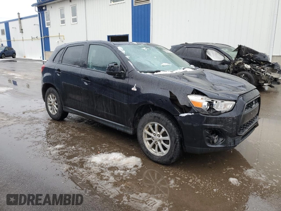2013 Mitsubishi Outlander Sport SE with VIN 4A4AJ3AU7DE606028, listed as a Copart auction lot 87848165 with Not provided miles and Salvage title. Bid and sale history available at DreamBid. Image 4.