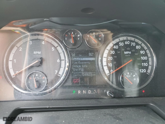 2010 Dodge Ram 1500 Laramie with VIN 1D7RV1CT8AS226738, listed as a Copart auction lot 64069624 with 249,123 mi miles and Clean Title. Bid and sale history available at carsss.com. Image 9.