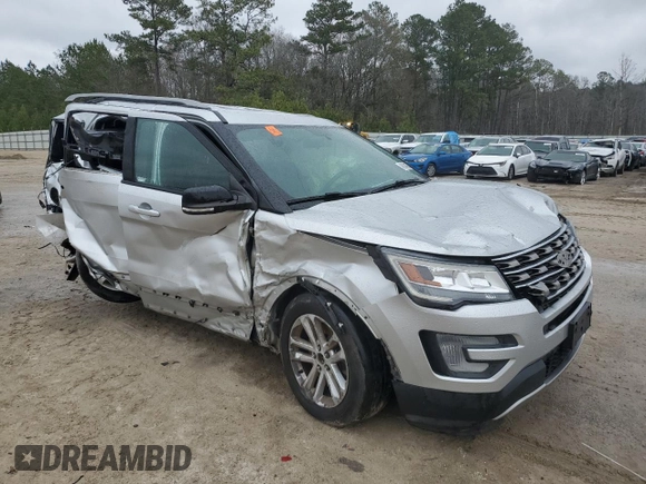 2017 Ford Explorer XLT with VIN 1FM5K7DH3HGD16127, listed as a Copart auction lot 46114165 with Not Provided miles and Non Repairable. Bid and sale history available at DreamBid. Image 4.