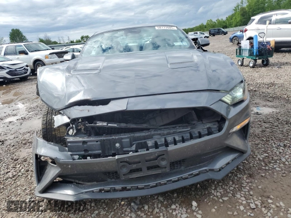2021 Ford Mustang GT with VIN 1FA6P8CF9M5102819, listed as a Copart auction lot 58172685 with 47,518 mi miles and Salvage title. Bid and sale history available at DreamBid. Image 5.