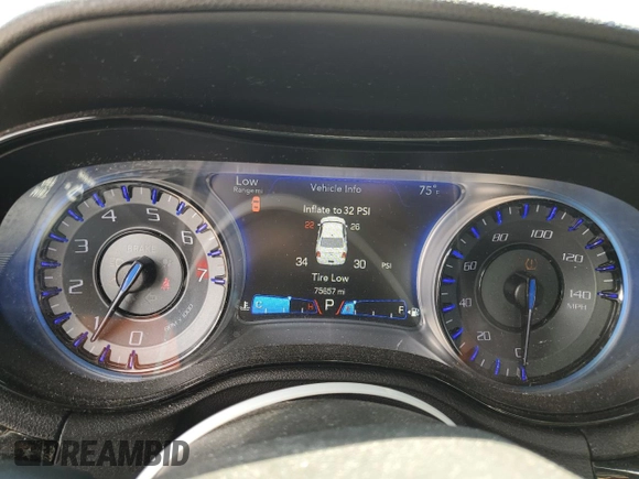 2017 Chrysler 300 S with VIN 2C3CCABG3HH663398, listed as a Copart auction lot 56044465 with 75,657 mi miles and Salvage Title. Bid and sale history available at DreamBid. Image 9.