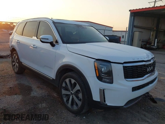 2022 Kia Telluride S with VIN 5XYP64HC1NG310548, listed as a IAAI auction lot 40086564 with 34,397 mi miles and . Bid and sale history available at DreamBid. Image 1.