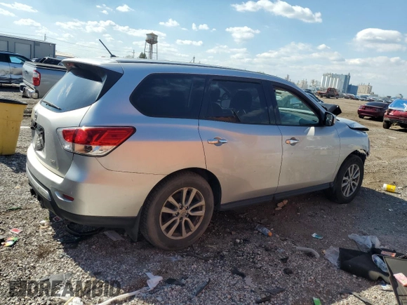 2015 Nissan Pathfinder Platinum with VIN 5N1AR2MM0FC628288, listed as a Copart auction lot 55482595 with 108,863 mi miles and Salvage title. Bid and sale history available at DreamBid. Image 3.
