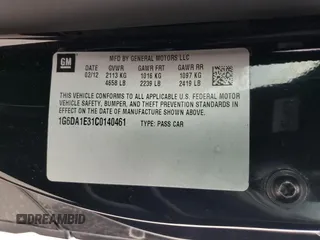 2012 Cadillac CTS with VIN 1G6DA1E31C0140461, listed as a Copart auction lot 83886914 with 179,958 mi miles and Clean title. Bid and sale history available at DreamBid. Image 14.